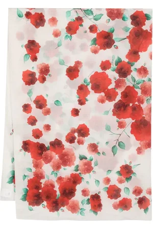 MAGDA BUTRYM Seidenschal mit Blumen-Print