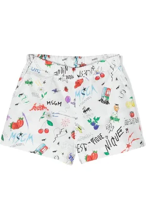 Msgm Shorts mit gemalten Motiven