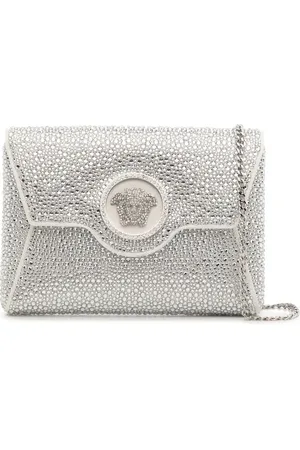 VERSACE La Medusa Clutch mit Kristallen