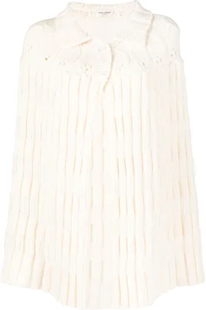 Saint Laurent Gehäkelter Poncho