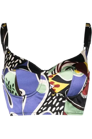 Moschino Bustier mit abstraktem Print