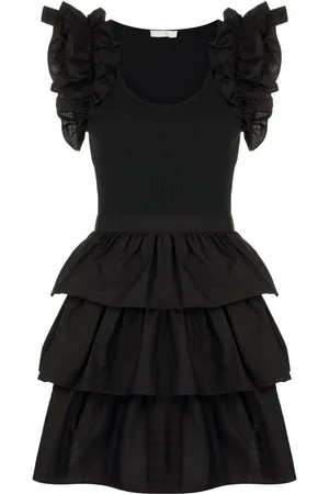 ULLA JOHNSON T-Shirtkleid mit Rüschen