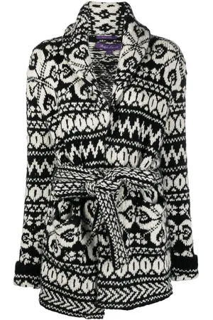 Ralph Lauren Intarsien-Cardigan mit Schalkragen