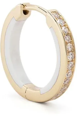Maria Black Goldcreole mit Diamanten