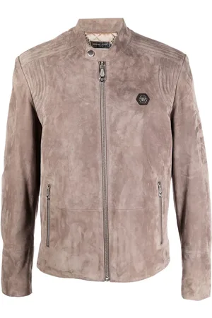 Philipp Plein Gefütterte Wildlederjacke