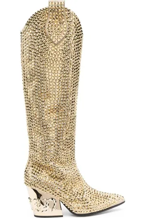 Philipp Plein Cowboystiefel mit Strass