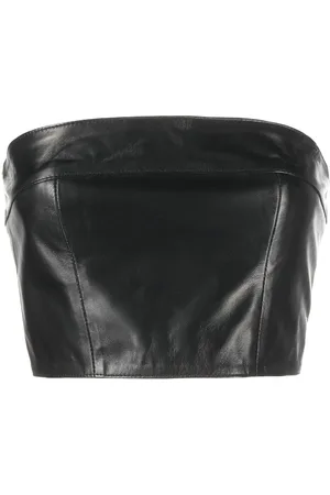 Manokhi Cropped-Top aus Leder