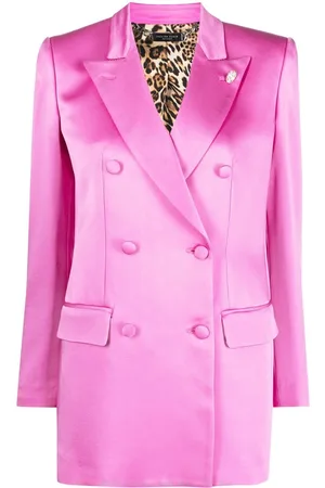 Philipp Plein Doppelreihiger Satinblazer