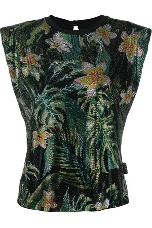 Philipp Plein Tanktop mit Blumen-Print