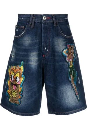 Philipp Plein Knielange Jeans-Shorts