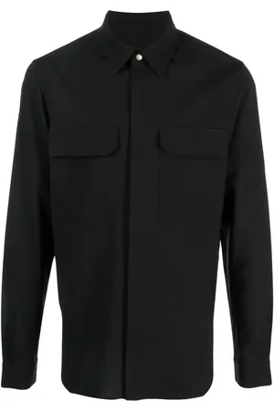 Rick Owens Hemdjacke mit verdeckter Knopfleiste
