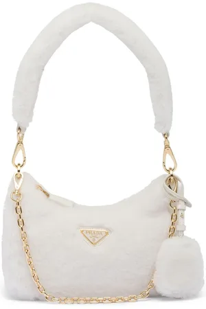 Prada Re-Edition Mini-Tasche aus Shearling
