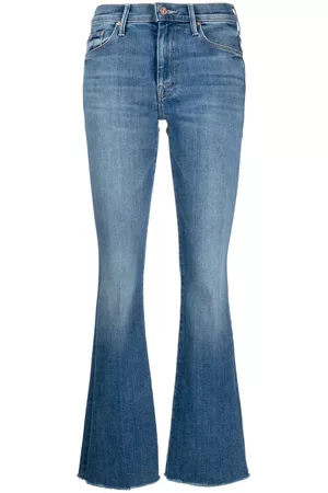 Mother Damen Bootcut Jeans - Halbhohe Schlagjeans