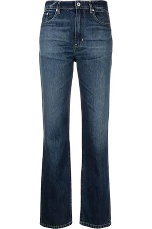 Kenzo Halbhohe Straight-Leg-Jeans