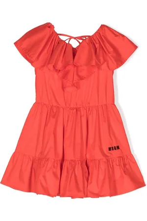 Msgm Kleid mit Rüschendetail