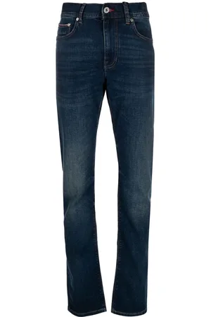 Tommy Hilfiger Straight-Leg-Jeans mit Knitteroptik