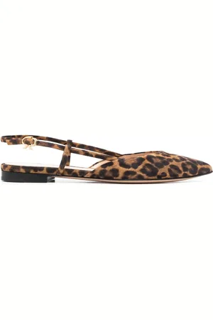 Gianvito Rossi Sandalen mit Leoparden-Print