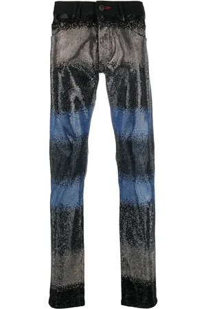 Philipp Plein Kristallverzierte Jeans mit Farbverlauf