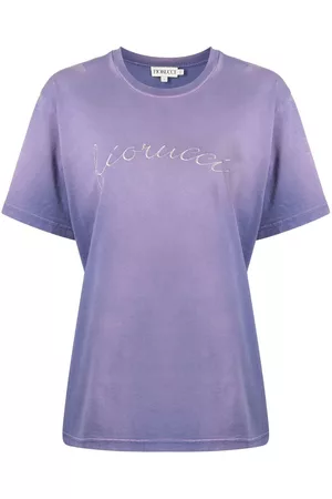Fiorucci Damen Shirts - T-Shirt mit aufgesticktem Logo