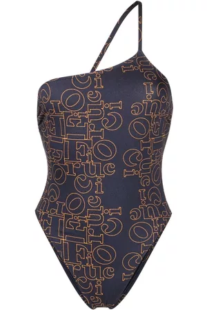 Fiorucci Damen Badeanzüge - One-Shoulder-Badeanzug mit Logo