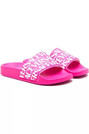 VERSACE Mädchen Flip Flops - Flip-Flops mit Logo-Print
