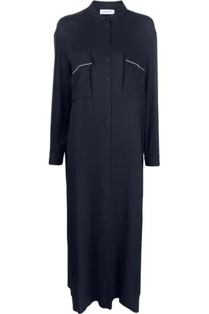 Fabiana Filippi Klassisches Seidenhemdkleid