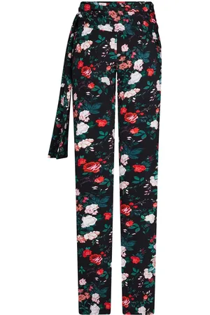 Paco rabanne Gerade Hose mit Blumen-Print