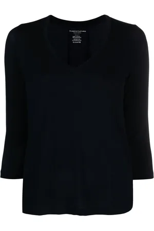 Majestic T-Shirt mit asymmetrischem Saum
