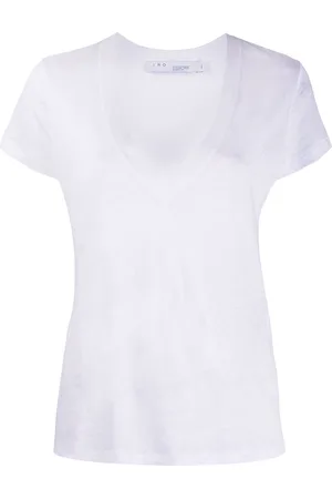 IRO T-Shirt mit Ausbrenner-Effekt