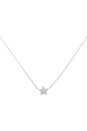 Maria Tash 18kt Weißgoldhalskette mit Diamanten