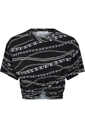 Paco rabanne T-Shirt mit Ketten-Print