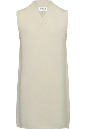 Maison Margiela Ärmelloses Kleid mit V-Ausschnitt