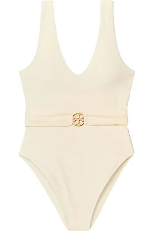 Tory Burch Miller Badeanzug mit tiefem V-Ausschnitt