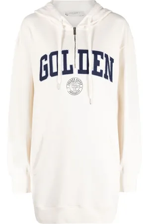 Golden Goose Kapuzenkleid mit Logo-Applikation