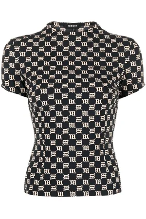 MISBHV T-Shirt mit Monogramm-Print