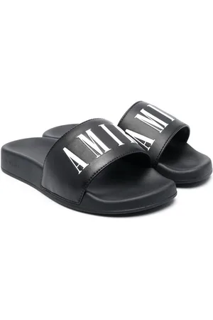 AMIRI Pantoletten mit Logo-Print
