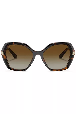Bvlgari Damen Sonnenbrillen - Oversized-Sonnenbrille in Schildpattoptik