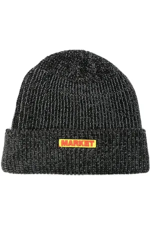 MARKET Beanie mit reflektierendem Logo