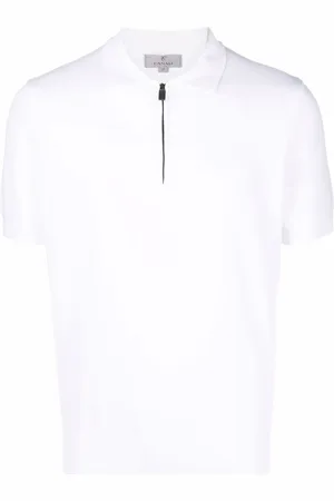 CANALI Poloshirt mit Reißverschluss