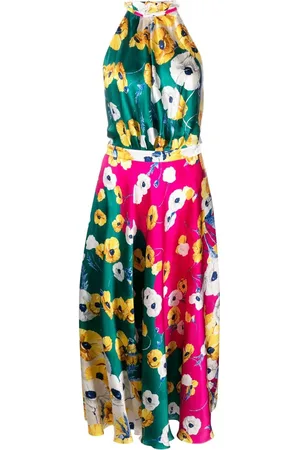 RAQUEL DINIZ Neckholder-Kleid mit Print