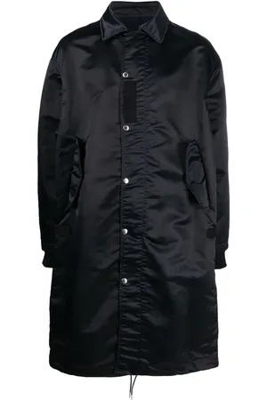 SACAI Langer Mantel mit Druckknöpfen