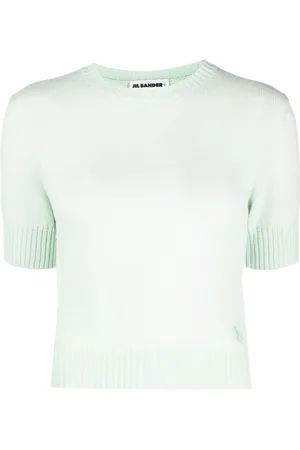 Jil Sander Kurzärmeliges Strickoberteil
