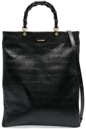 Jil Sander Handtasche mit Kroko-Optik