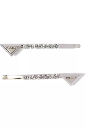 Prada Damen Haarschmuck - Haarspange mit Kristallverzierung
