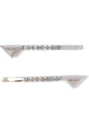 Prada Haarspangen mit Kristallen (2er-Set)