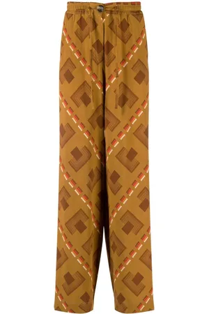 PIERRE-LOUIS MASCIA Gemusterte Wide-Leg-Hose