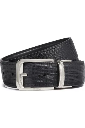 Ermenegildo Zegna Gürtel mit Logo-Gravur