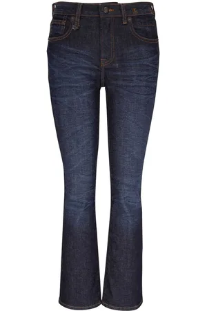 R13 Halbhohe Cropped-Jeans