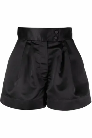Styland High-Waist-Shorts in Satinoptik