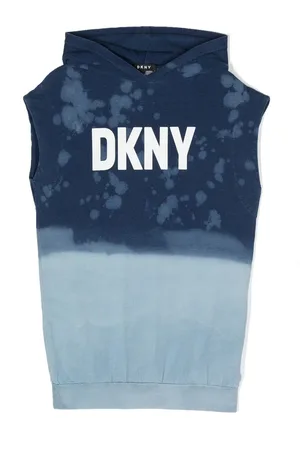 DKNY Ärmelloses Kapuzenkleid mit Logo-Print